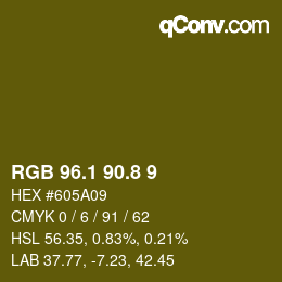 Color code: RGB 96.1 90.8 9 | qconv.com