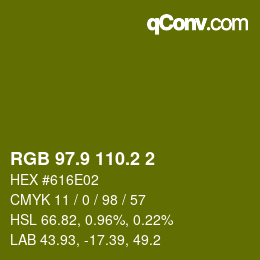 カラーコード: RGB 97.9 110.2 2 | qconv.com
