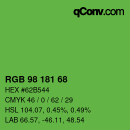 Color code: RGB 98 181 68 | qconv.com