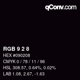 颜色代码: RGB 9 2 8 | qconv.com