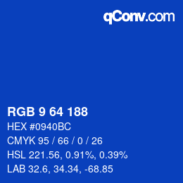 Color code: RGB 9 64 188 | qconv.com