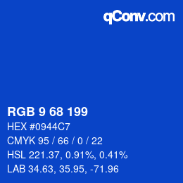 Color code: RGB 9 68 199 | qconv.com