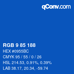 Color code: RGB 9 85 188 | qconv.com