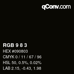 Farbcode: RGB 9 8 3 | qconv.com