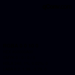 Color code: RGBA 0 0 10 0 | qconv.com