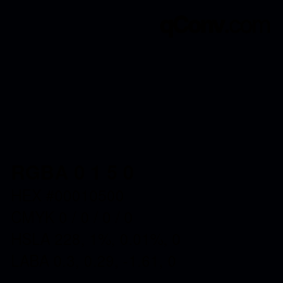 Color code: RGBA 0 1 5 0 | qconv.com