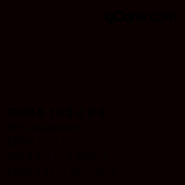Color code: RGBA 10.5 0 0 0 | qconv.com