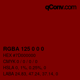 Color code: RGBA 125 0 0 0 | qconv.com