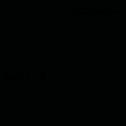 Color code: RGBA 1 3 3 0 | qconv.com