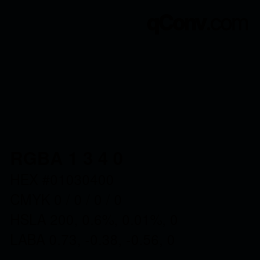 Color code: RGBA 1 3 4 0 | qconv.com