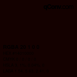 Color code: RGBA 20 1 0 0 | qconv.com