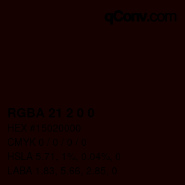 Color code: RGBA 21 2 0 0 | qconv.com