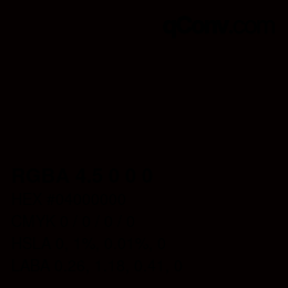 Color code: RGBA 4.5 0 0 0 | qconv.com