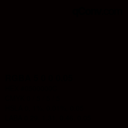 Code couleur: RGBA 5 0 0 0.05 | qconv.com