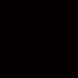 Code couleur: RGBA 5 0 0 0.16 | qconv.com