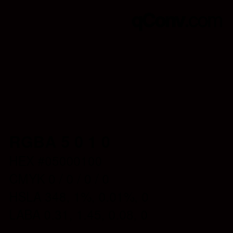 Color code: RGBA 5 0 1 0 | qconv.com