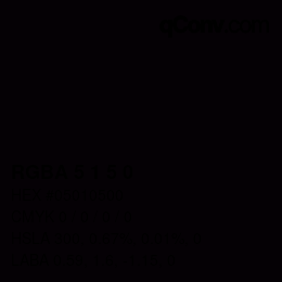 Color code: RGBA 5 1 5 0 | qconv.com