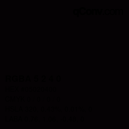 Color code: RGBA 5 2 4 0 | qconv.com