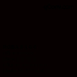 Color code: RGBA 6 1 0 0 | qconv.com