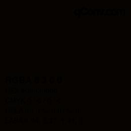 Color code: RGBA 6 3 0 0 | qconv.com