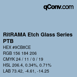 カラーコード: RitRAMA Etch Glass Series - PTB | qconv.com