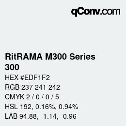 Farbcode: RitRAMA M300 Series - 300 | qconv.com