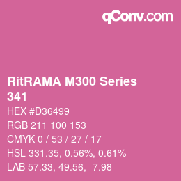 Farbcode: RitRAMA M300 Series - 341 | qconv.com