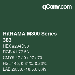 Farbcode: RitRAMA M300 Series - 383 | qconv.com