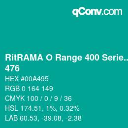 カラーコード: RitRAMA O Range 400 Series - 476 | qconv.com