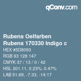 カラーコード: Rubens Oelfarben - Rubens 170330 Indigo c | qconv.com