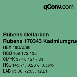 カラーコード: Rubens Oelfarben - Rubens 170343 Kadmiumgruen hell c | qconv.com