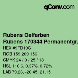Farbcode: Rubens Oelfarben - Rubens 170344 Permanentgruen hell c | qconv.com