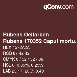 Color code: Rubens Oelfarben - Rubens 170352 Caput mortuum a | qconv.com