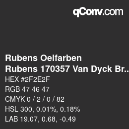 カラーコード: Rubens Oelfarben - Rubens 170357 Van Dyck Braun a | qconv.com