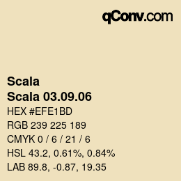 カラーコード: Scala - Scala 03.09.06 | qconv.com