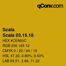 カラーコード: Scala - Scala 03.15.18 | qconv.com
