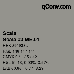 颜色代码: Scala - Scala 03.ME.01 | qconv.com