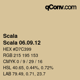 カラーコード: Scala - Scala 06.09.12 | qconv.com