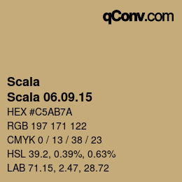 カラーコード: Scala - Scala 06.09.15 | qconv.com