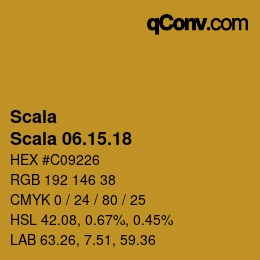 カラーコード: Scala - Scala 06.15.18 | qconv.com