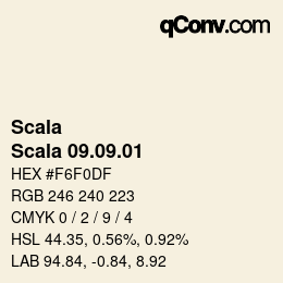 カラーコード: Scala - Scala 09.09.01 | qconv.com