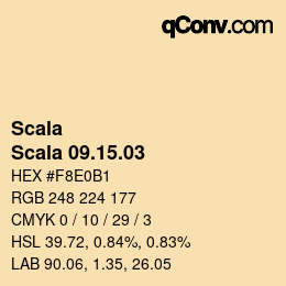 颜色代码: Scala - Scala 09.15.03 | qconv.com