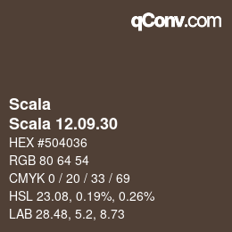 颜色代码: Scala - Scala 12.09.30 | qconv.com