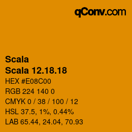 颜色代码: Scala - Scala 12.18.18 | qconv.com