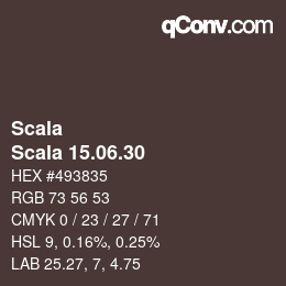 カラーコード: Scala - Scala 15.06.30 | qconv.com