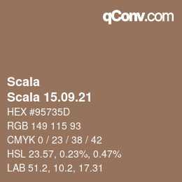 カラーコード: Scala - Scala 15.09.21 | qconv.com