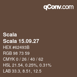 颜色代码: Scala - Scala 15.09.27 | qconv.com