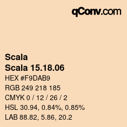 カラーコード: Scala - Scala 15.18.06 | qconv.com