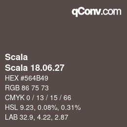 颜色代码: Scala - Scala 18.06.27 | qconv.com