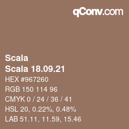 カラーコード: Scala - Scala 18.09.21 | qconv.com
